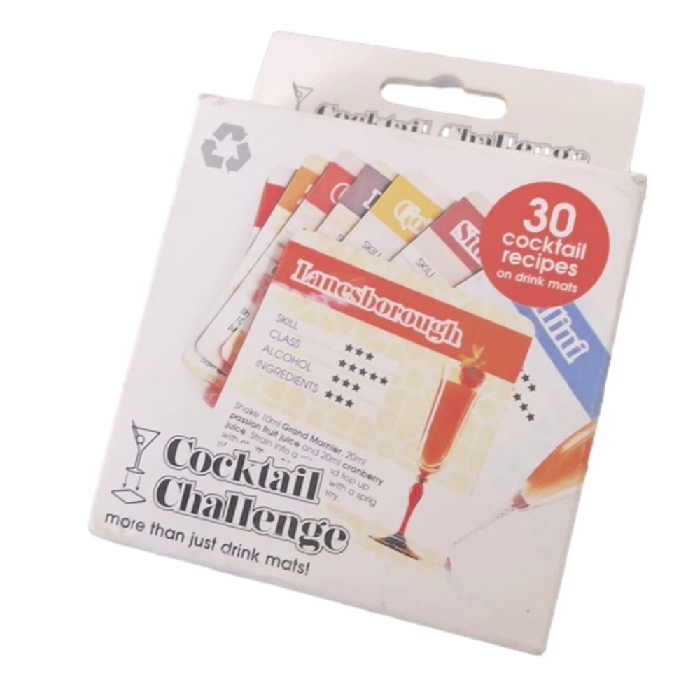 Cocktail challenge coasters